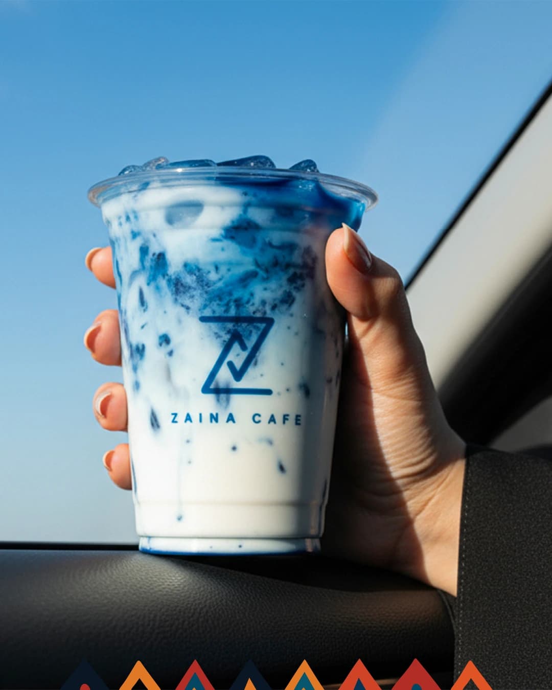 Iced Blue Matcha Latte